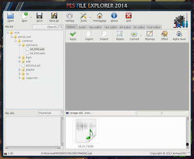 PES File Explorer